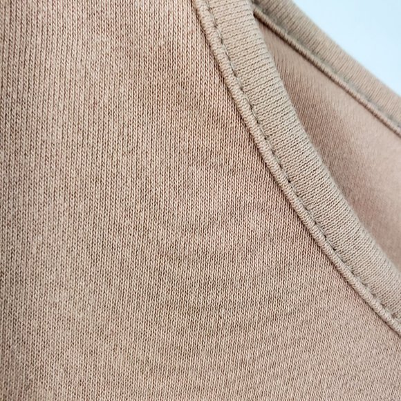 Croft & Barrow Women's Nude Embroidered Scoop Neck Long Sleeve Shirt Top Blouse - Picture 4 of 13